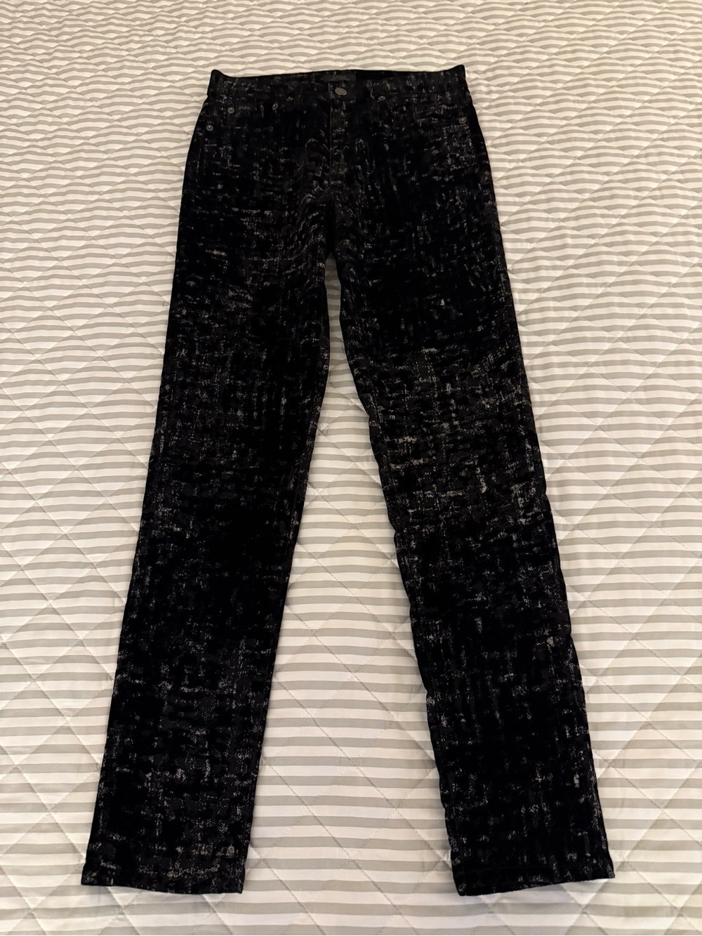Polo Ralph Lauren Women’s Size 28 Pants Black Metallic EUC Designer Modern